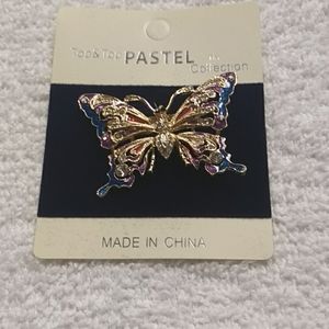 Pastel Collection Butterfly Pendant Gold